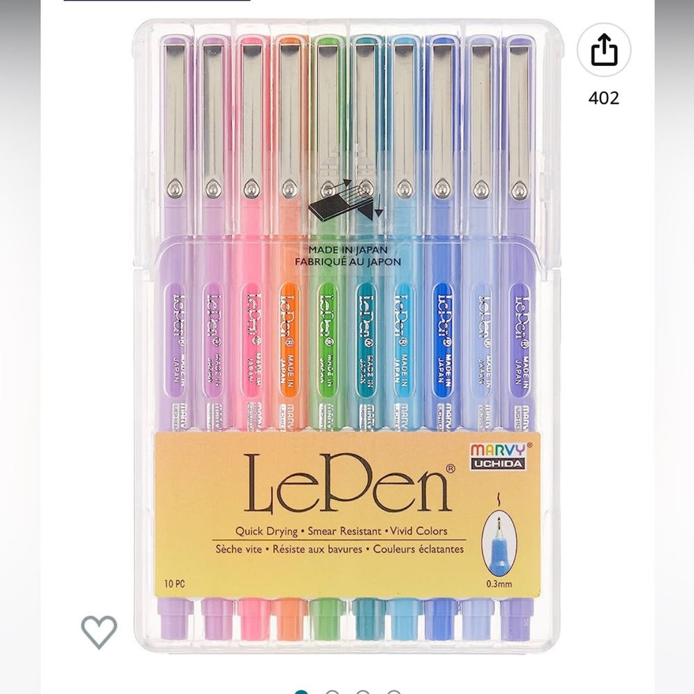 Uchida Le Pen Bright Pastel 10-Pen Set